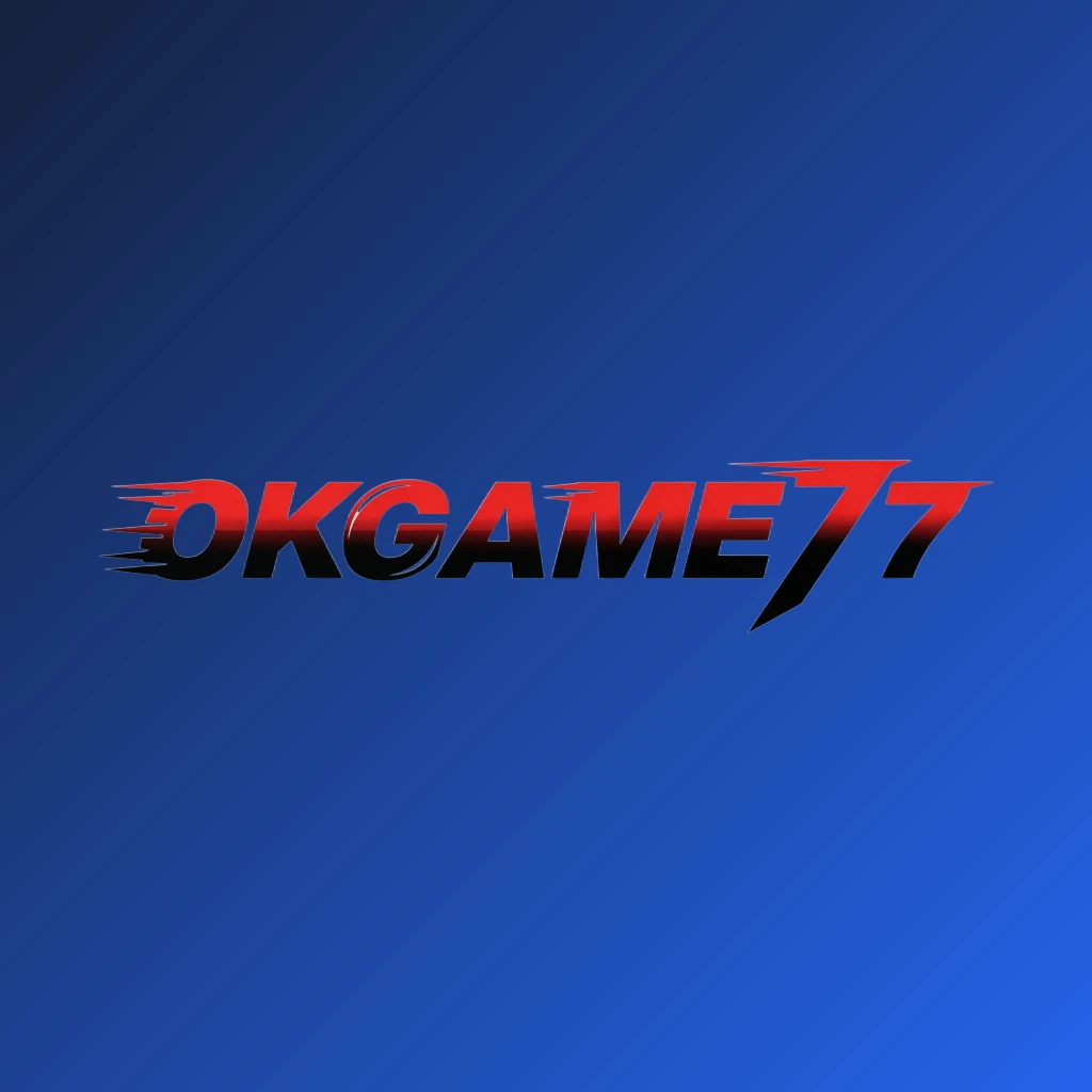Dynamic sports-style horizontal rectangular wordmark logo for OKGAME77 with sharp shapes and motion effect, featuring bold readable letters and an energetic brand identity on a transparent background Dynamic sports-style horizontal rectangular wordmark logo for OKGAME77 with sharp shapes and motion effect, featuring bold readable letters and an energetic brand identity on a transparent background